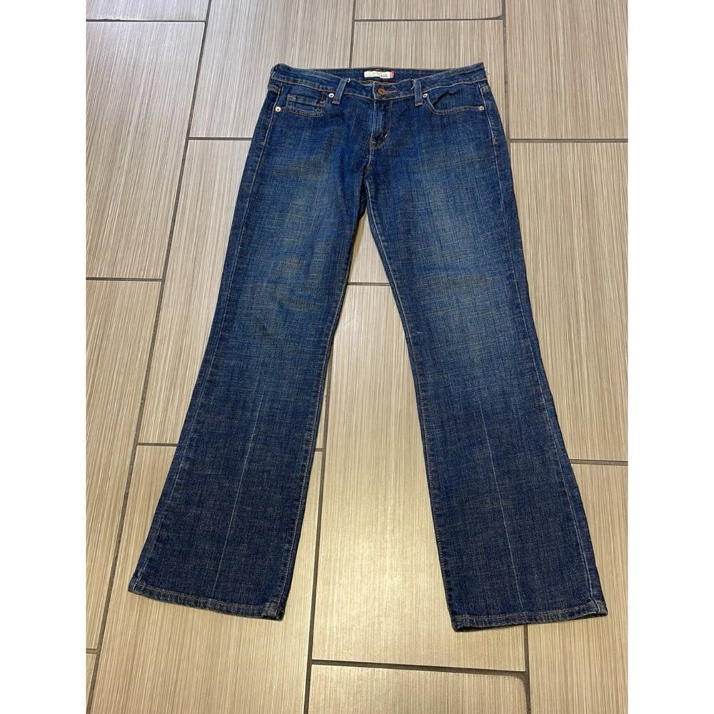 Y2K Indie Sleaze Levi's 545 Low Bootcut Jeans Size 10 Medium Wash Denim 2000s - Picture 3 of 10